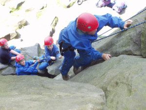 Beginner rock climbing day, derbyshire