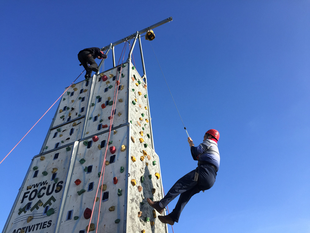 mobile climbing wall hire