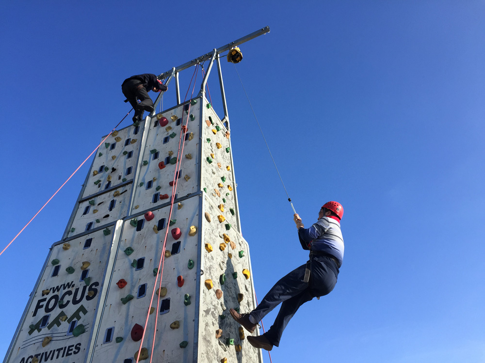 mobile climbing wall hire